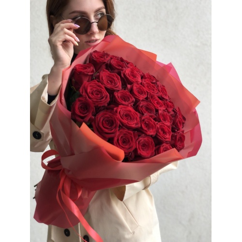 Букет из 31 розы "Романс"