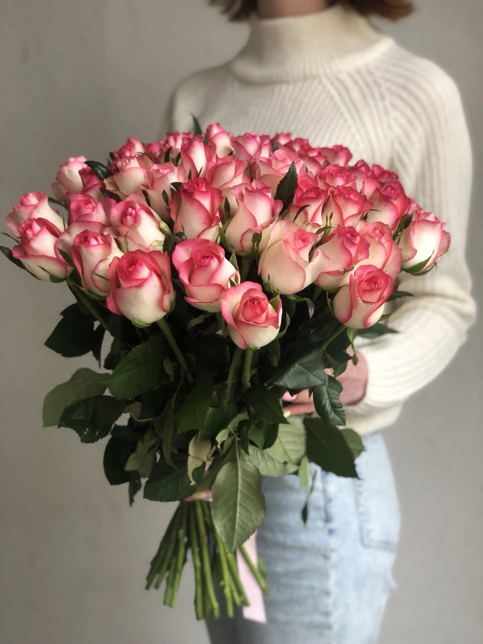 Картинка Букет из 51 розы Джумилия 50 см