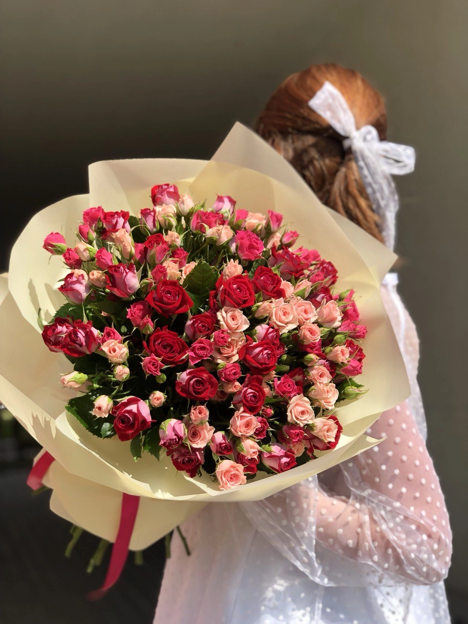Картинка Букет из 33 роз "Анна" 40 см