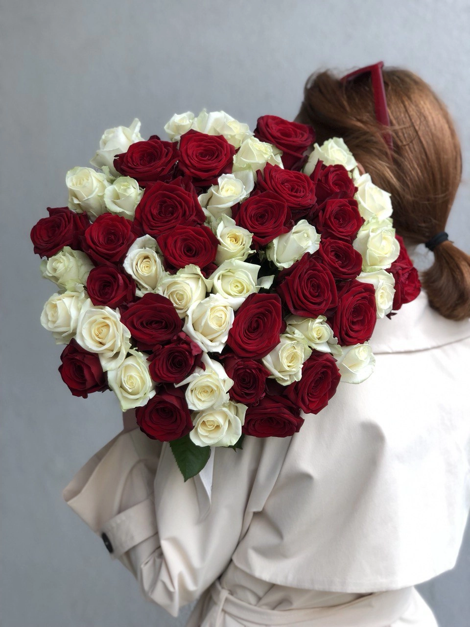 Картинка Букет из 51 розы "Дуо"  60 см Картинка Букет из 51 розы "Дуо"  60 см