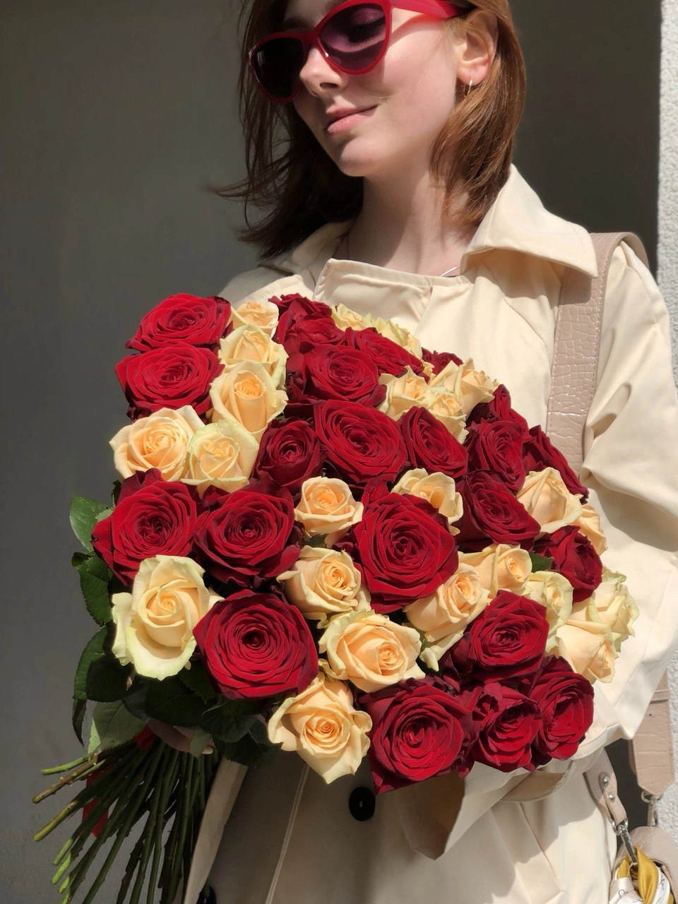 Картинка Букет из 51 розы "Смешение чувств" 50 см Картинка Букет из 51 розы "Смешение чувств" 50 см