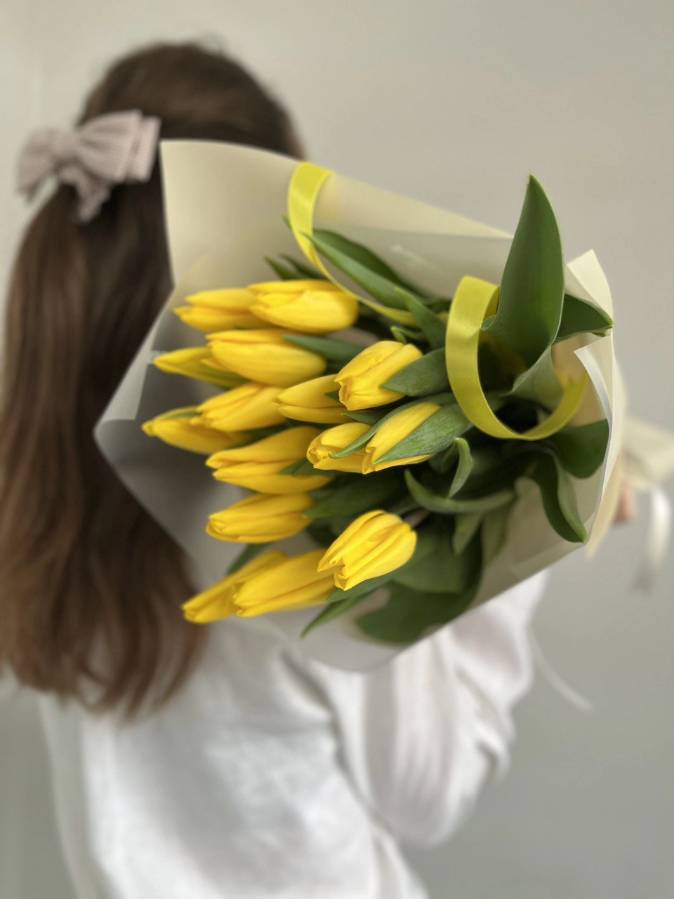  Букет из 15 тюльпанов "Сингапур"