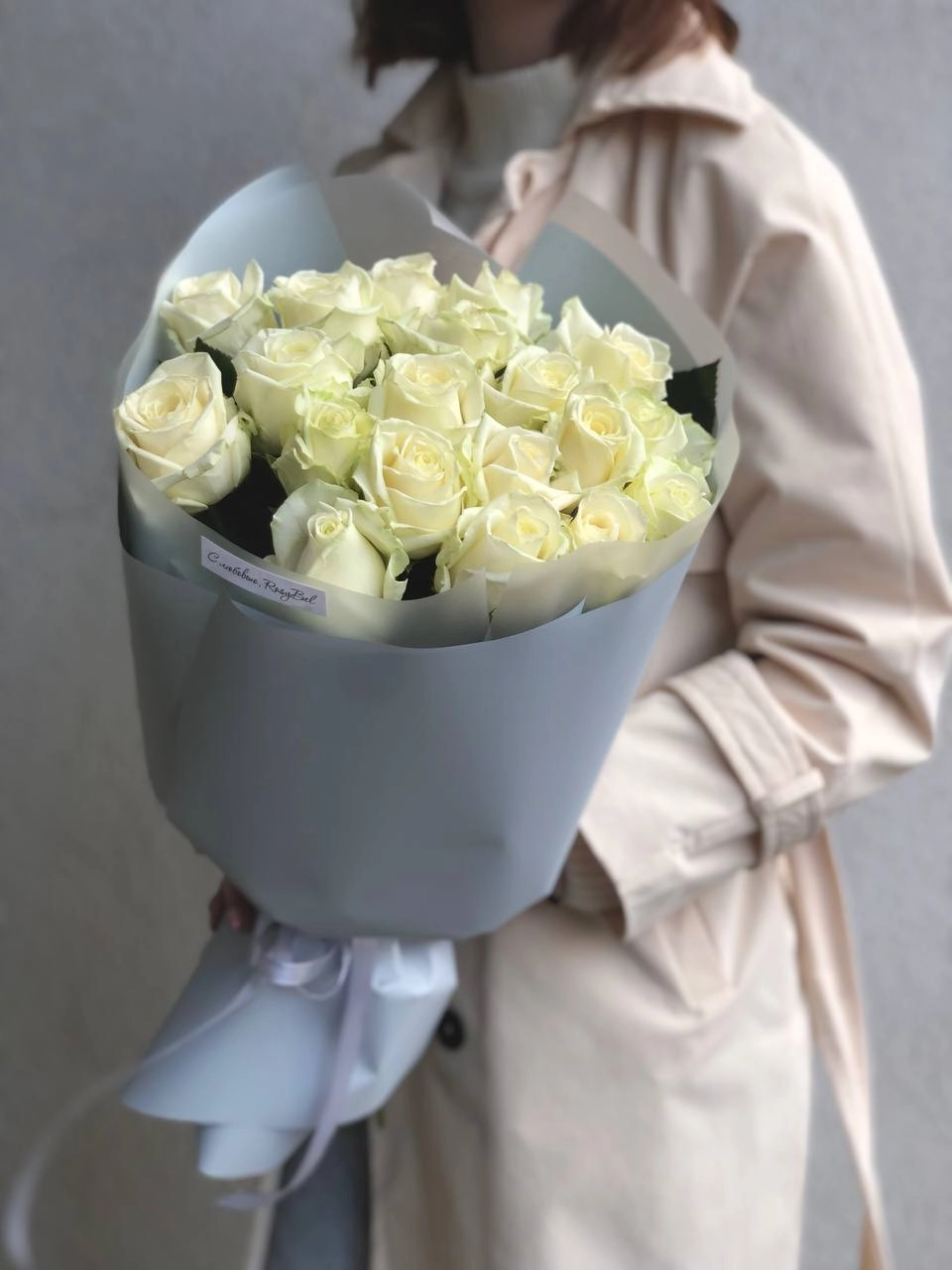 Картинка Букет "Аморе" из 17 роз 60 см