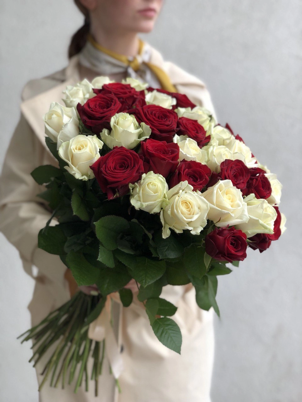 Картинка Букет из 51 розы "Дуо"  60 см Картинка Букет из 51 розы "Дуо"  60 см