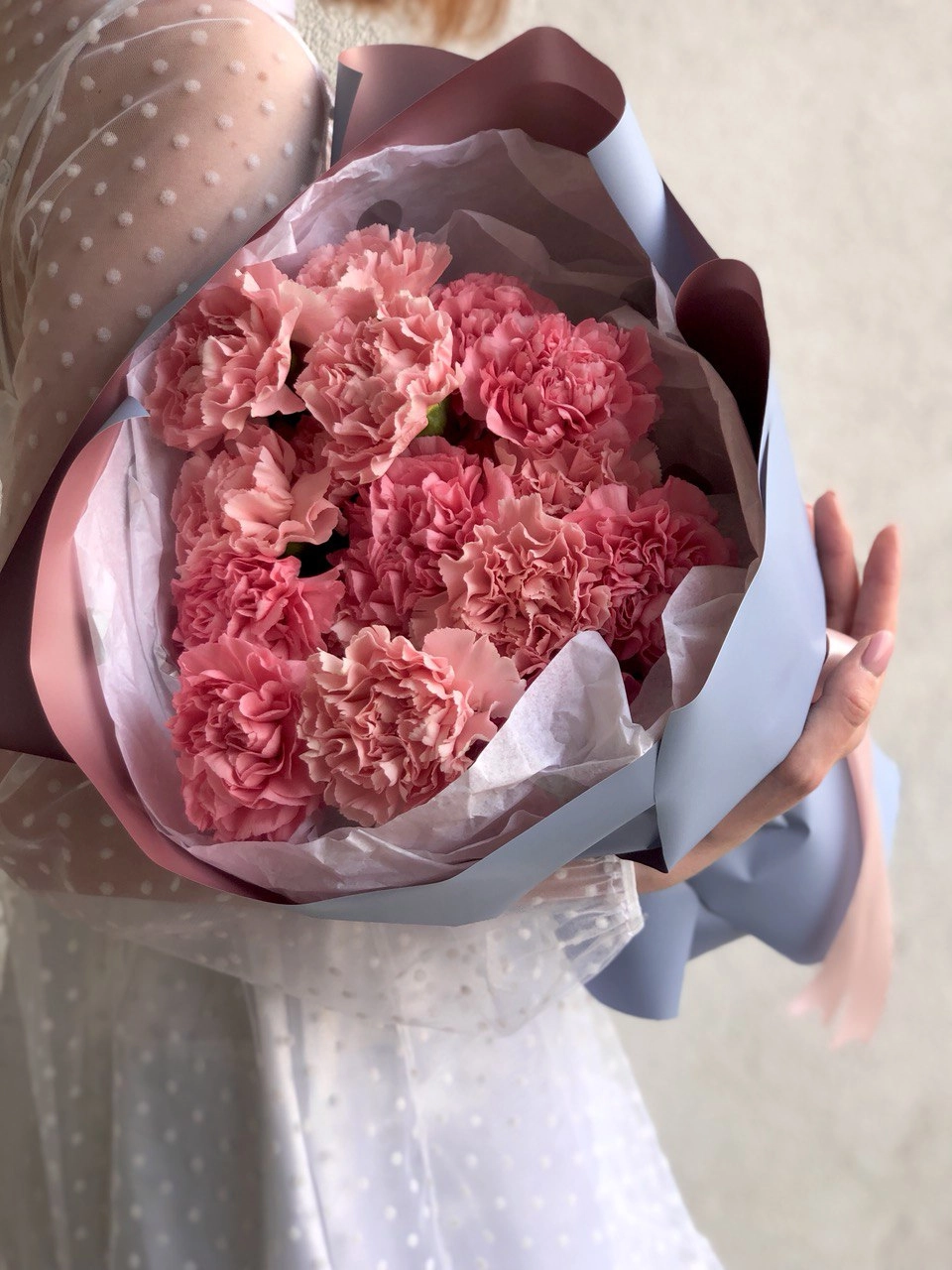 Картинка Букет из 25 гвоздик "Вдох" Картинка Букет из 25 гвоздик "Вдох"