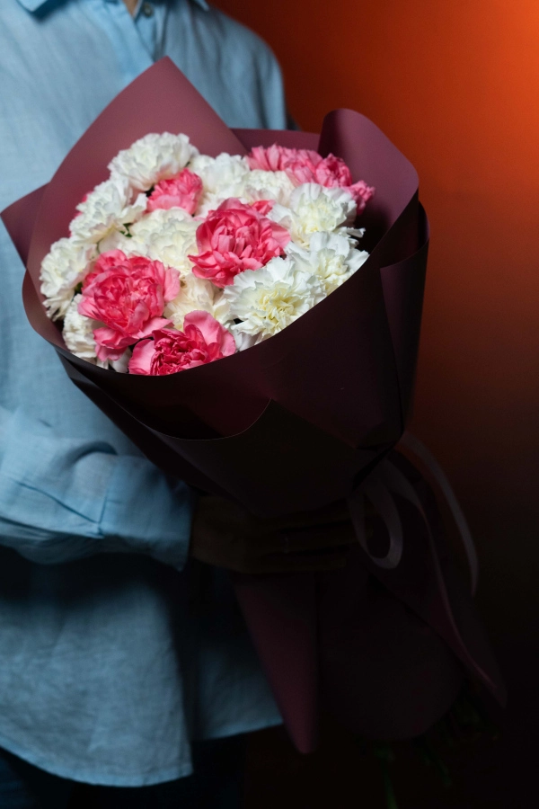 Картинка Букет из 25 гвоздик "Венера" Картинка Букет из 25 гвоздик "Венера"