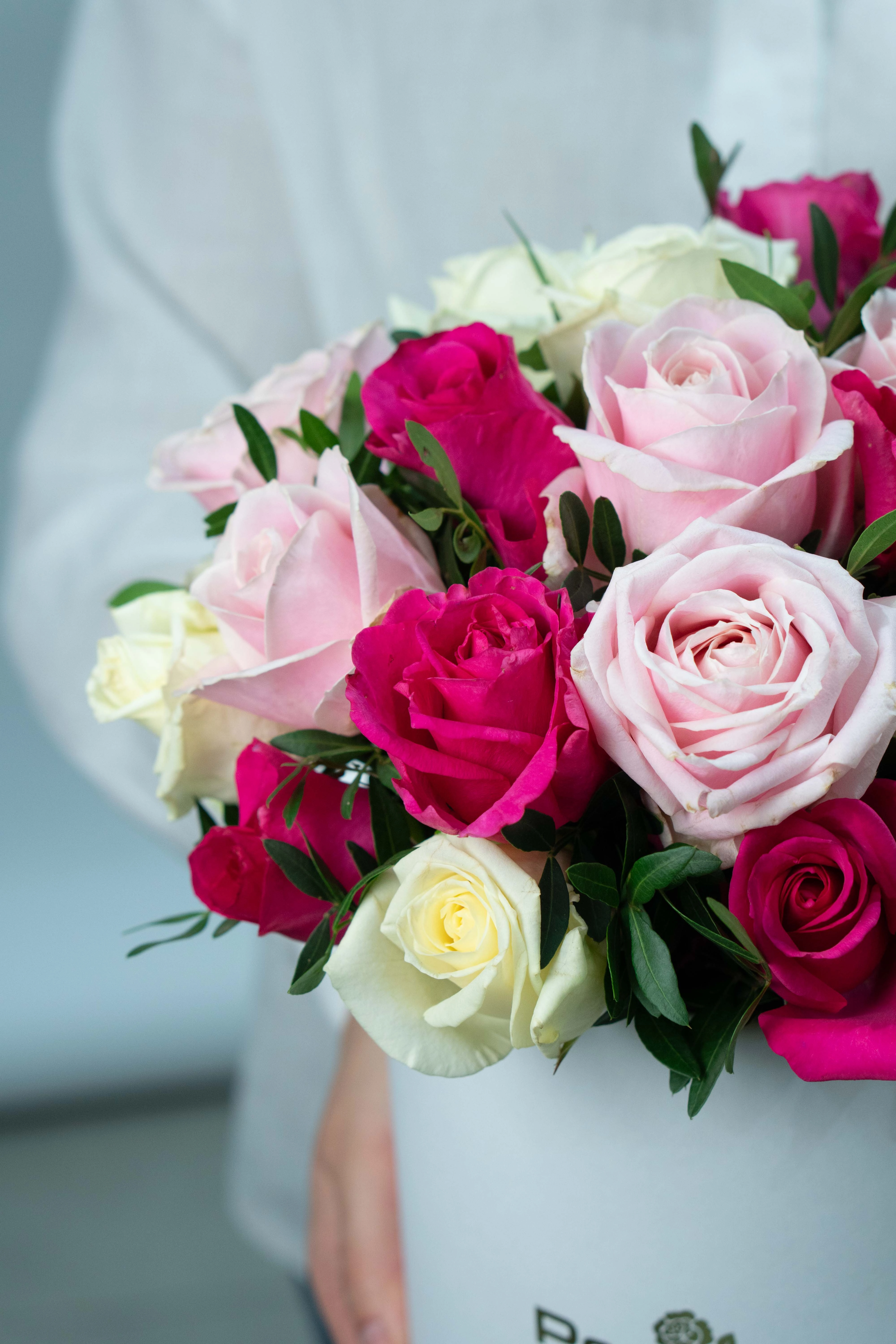 Картинка Коробка из 27 роз "Анна"