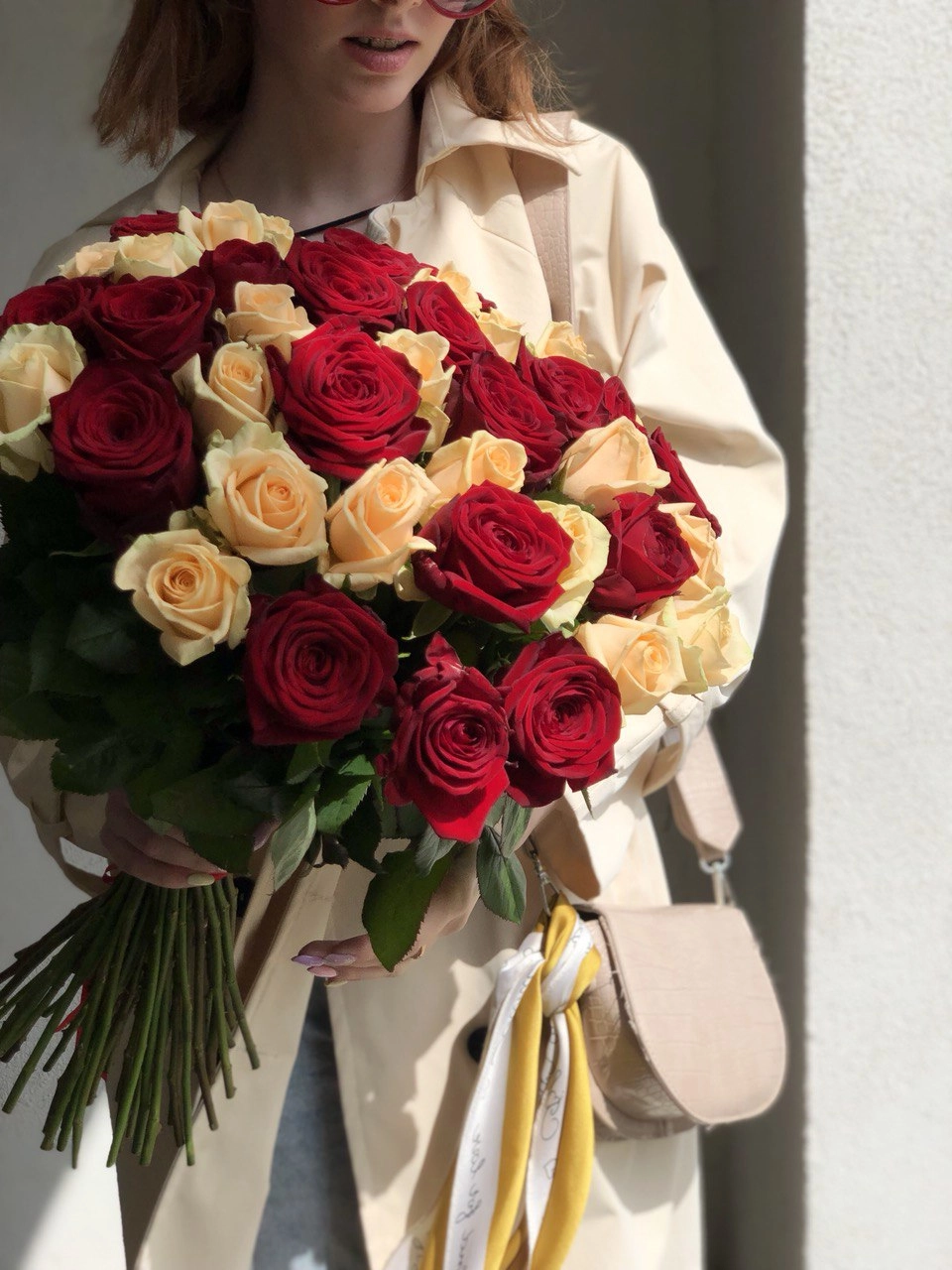 Картинка Букет из 51 розы "Смешение чувств" 50 см Картинка Букет из 51 розы "Смешение чувств" 50 см