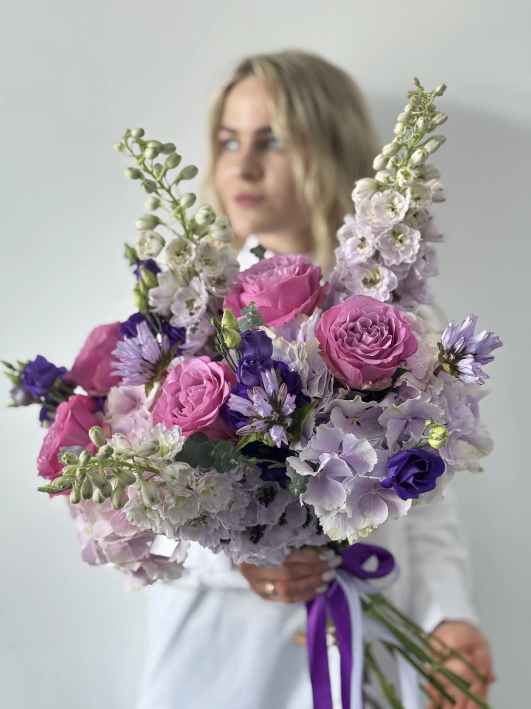 Букет "Сиреневый закат"