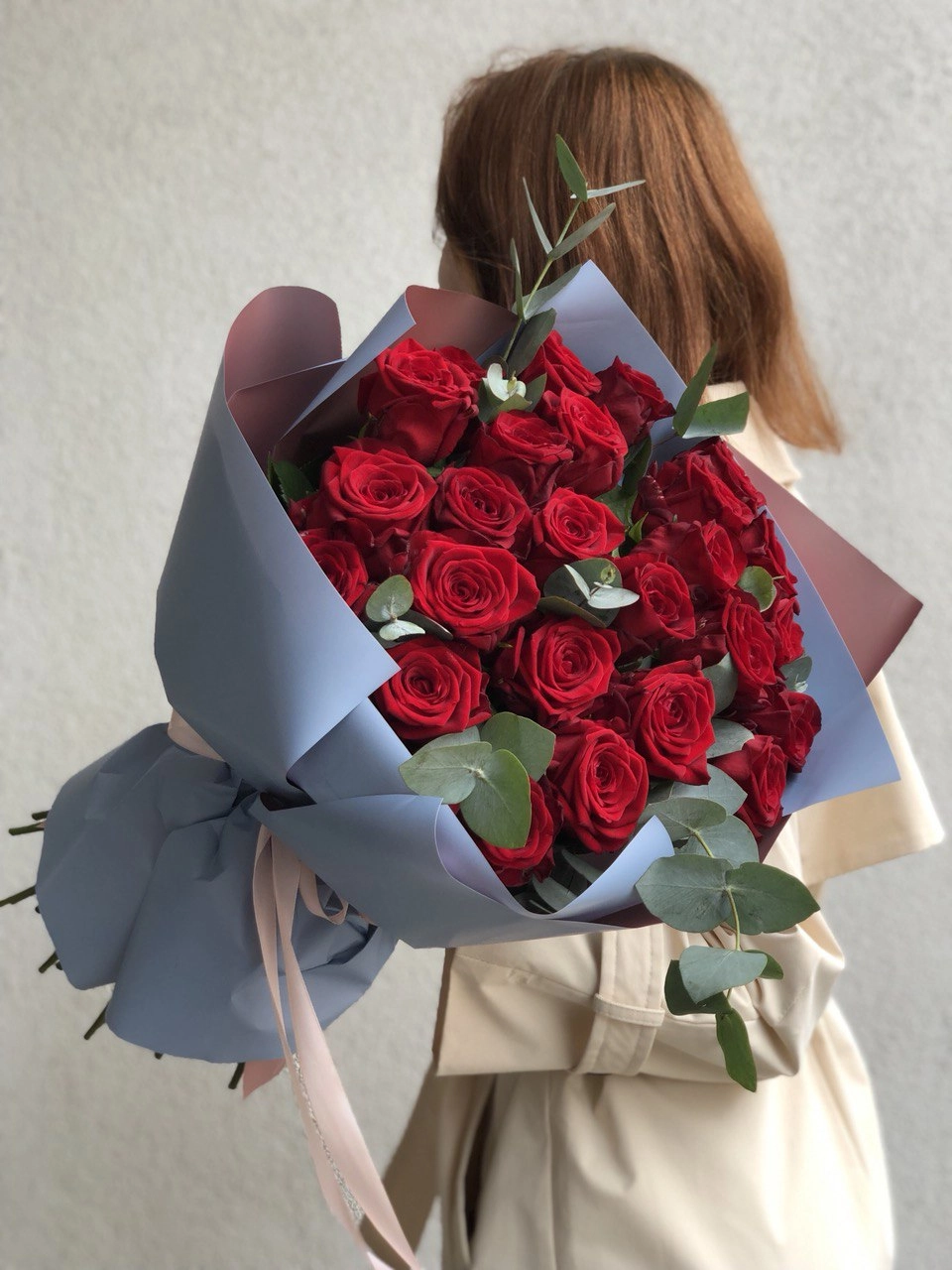 Картинка Букет из 25 роз "Брайтон" 80 см