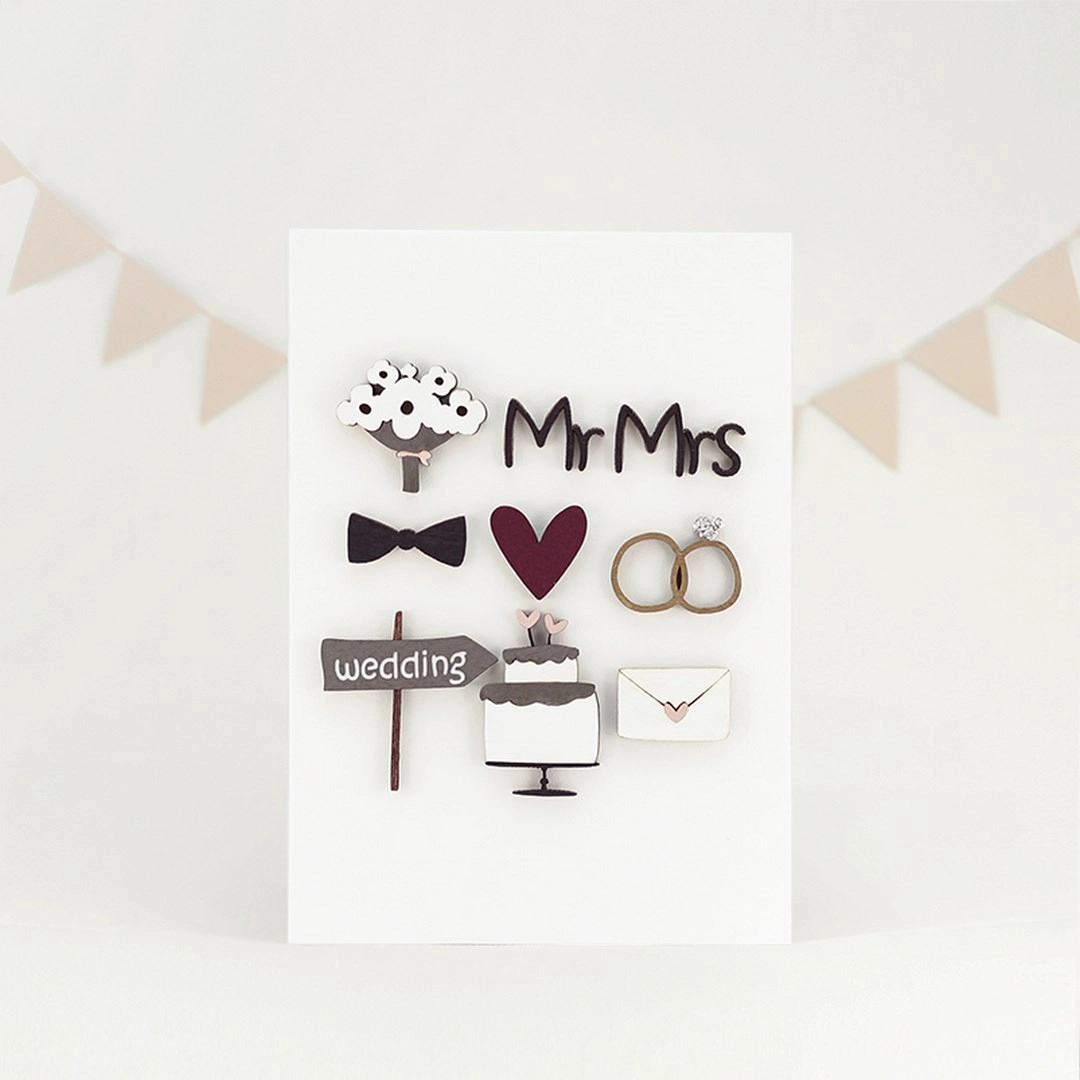 Картинка Открытка "Mr&Mrs"