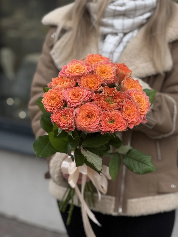 Картинка Букет из 17 роз "Сверток счастья" 50 см Картинка Букет из 17 роз "Сверток счастья" 50 см