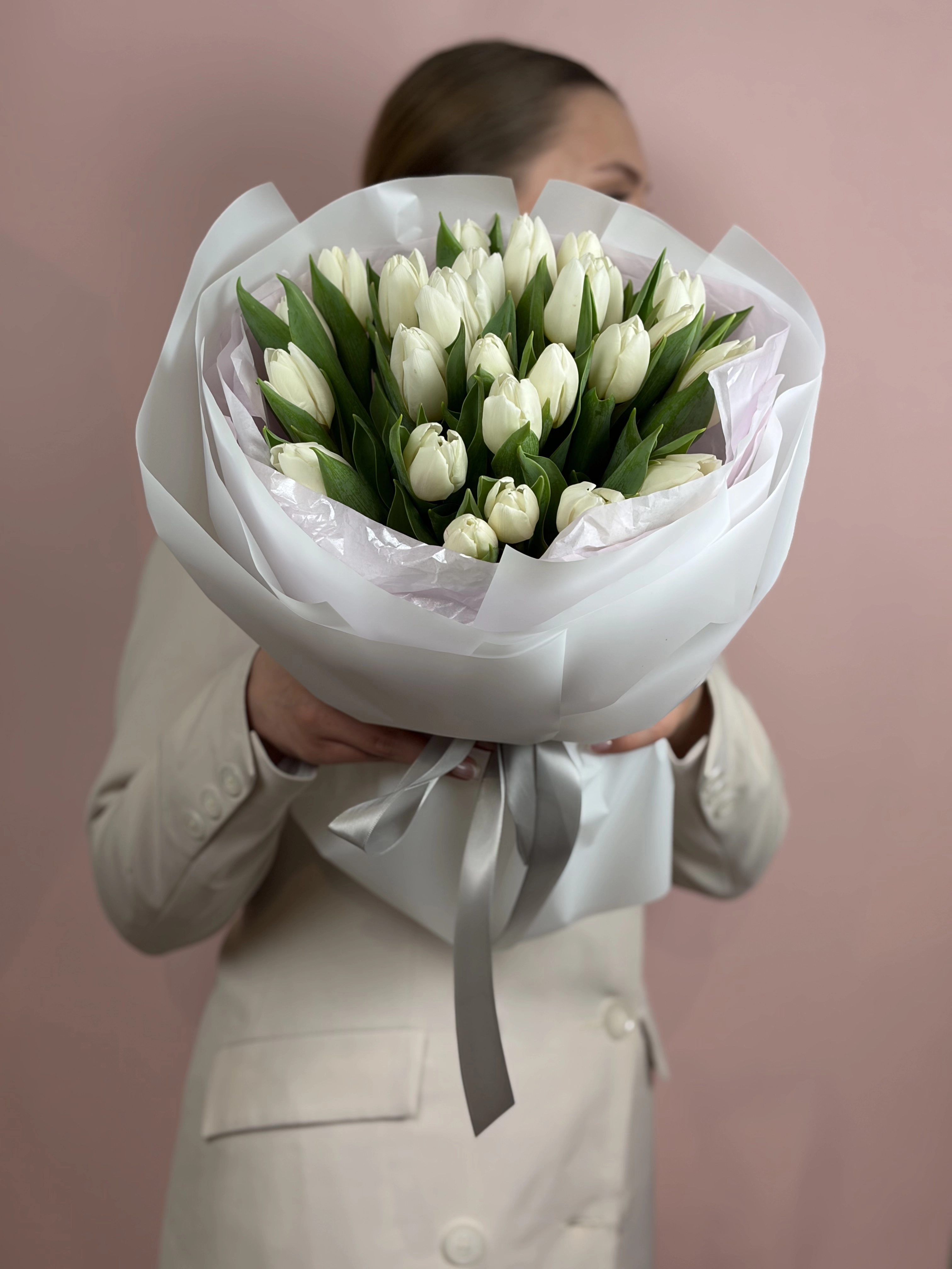 Картинка Букет из 27 тюльпанов  "Аура Нежности"