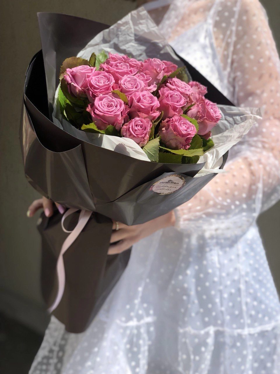 Картинка Букет из 17 роз "Амели" 40 см Картинка Букет из 17 роз "Амели" 40 см