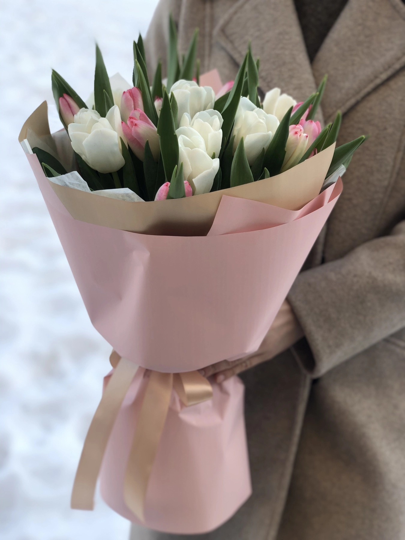 Картинка Букет из 21 тюльпана "Коко"