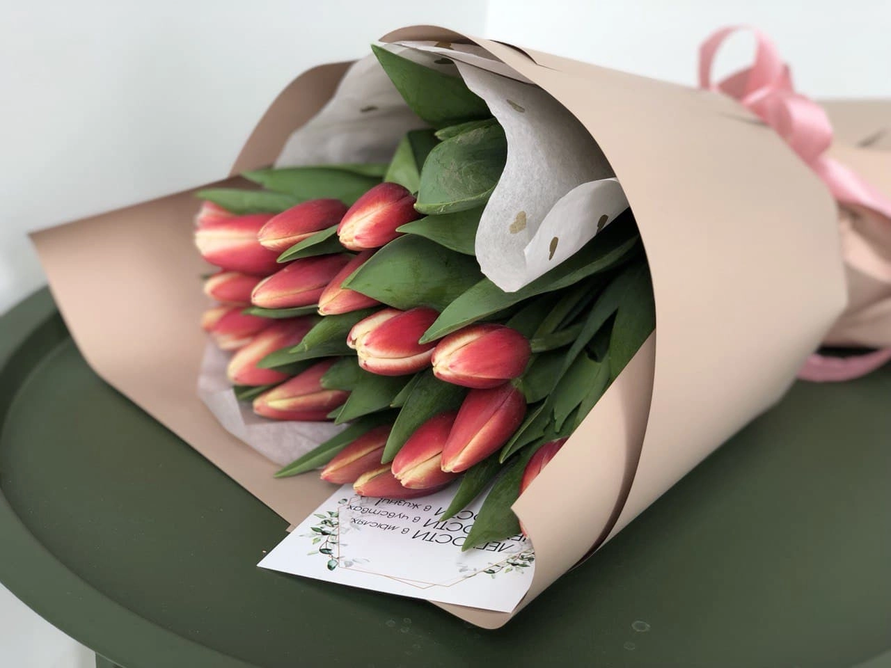 Картинка Букет из 19 тюльпанов "Мари"