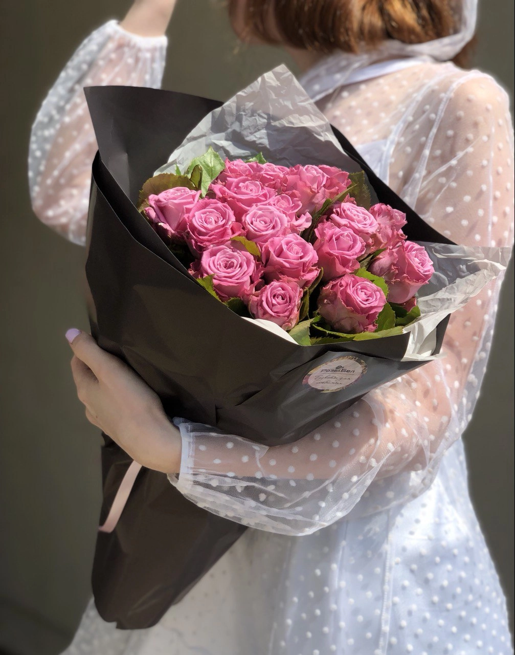 Картинка Букет из 17 роз "Амели" 40 см Картинка Букет из 17 роз "Амели" 40 см