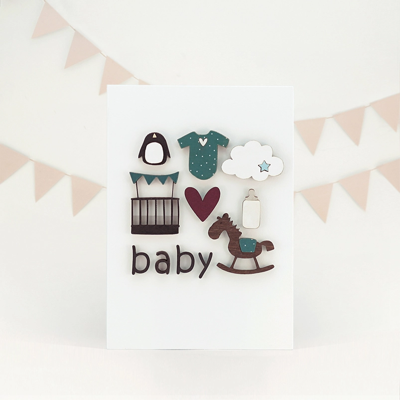 Картинка Открытка "С Рождением ребенка" Картинка Открытка "С Рождением ребенка"