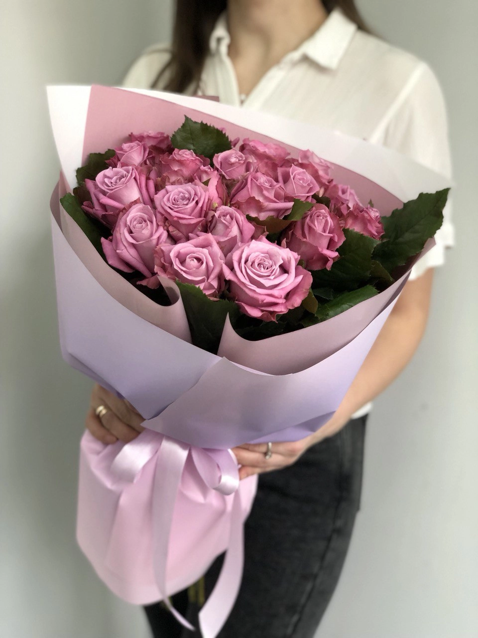 Картинка Букет "Мадам" из 17 роз 40 см