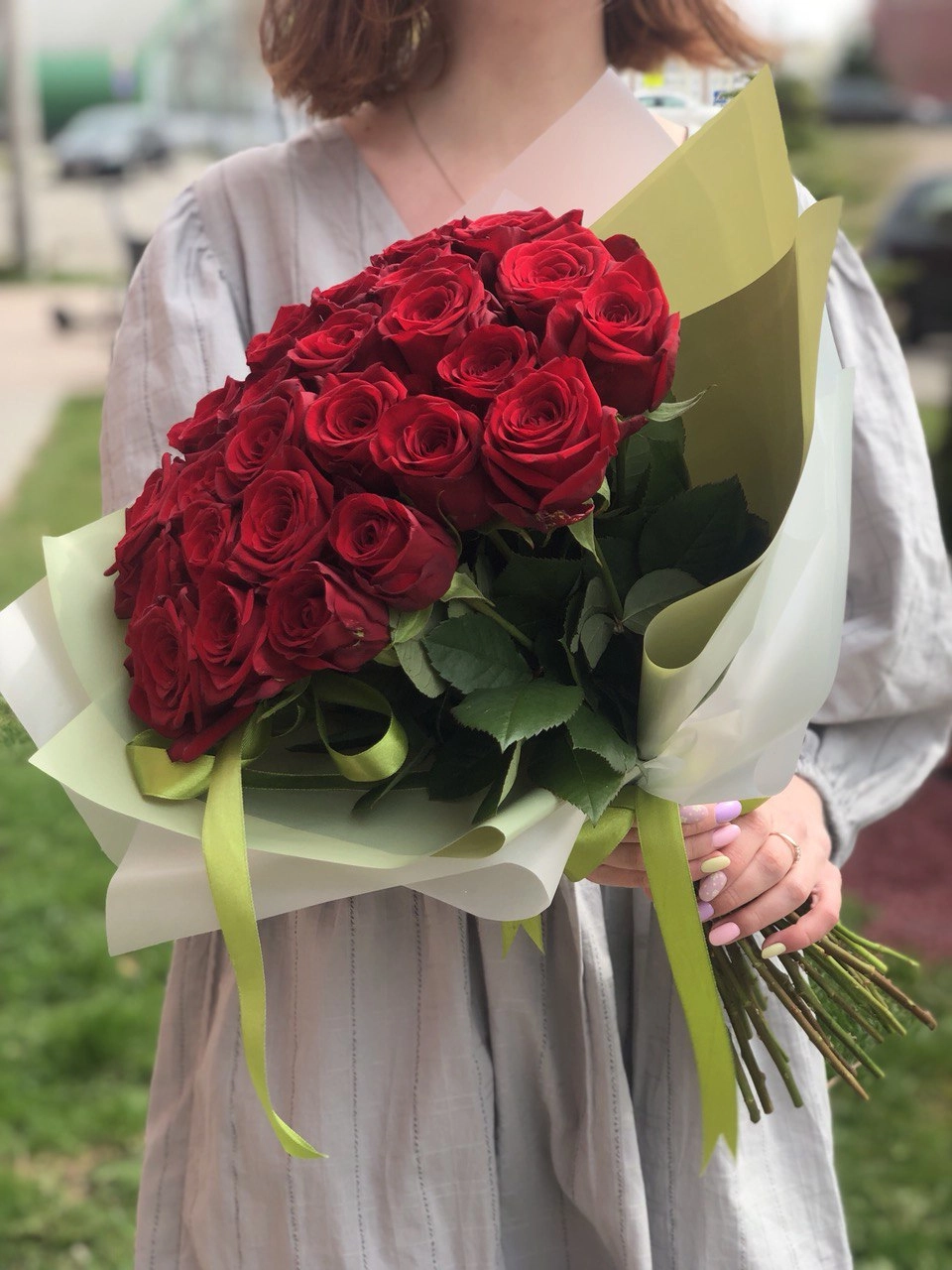 Картинка Букет из 25 роз "Престиж" 60 см Картинка Букет из 25 роз "Престиж" 60 см