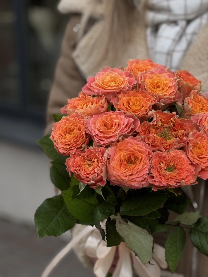 Картинка Букет из 17 роз "Сверток счастья" 50 см Картинка Букет из 17 роз "Сверток счастья" 50 см