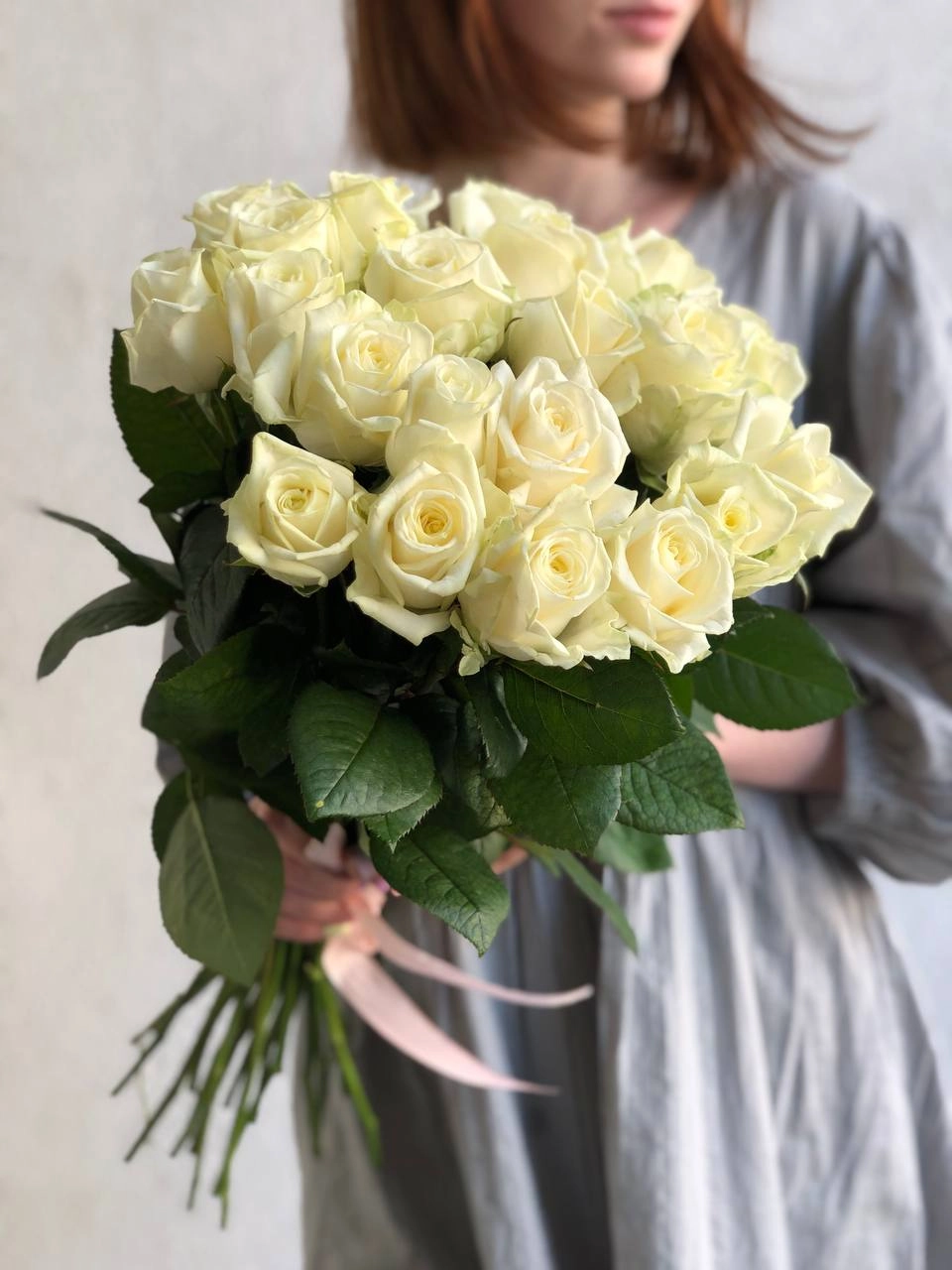 Картинка Букет из 21 розы "Очарование" 60 см
