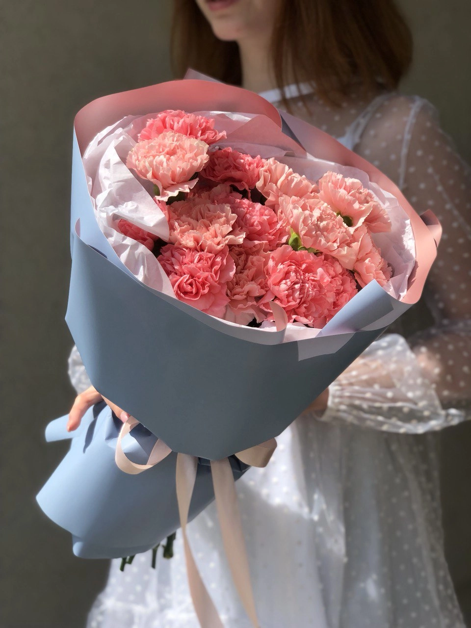 Картинка Букет из 25 гвоздик "Вдох" Картинка Букет из 25 гвоздик "Вдох"