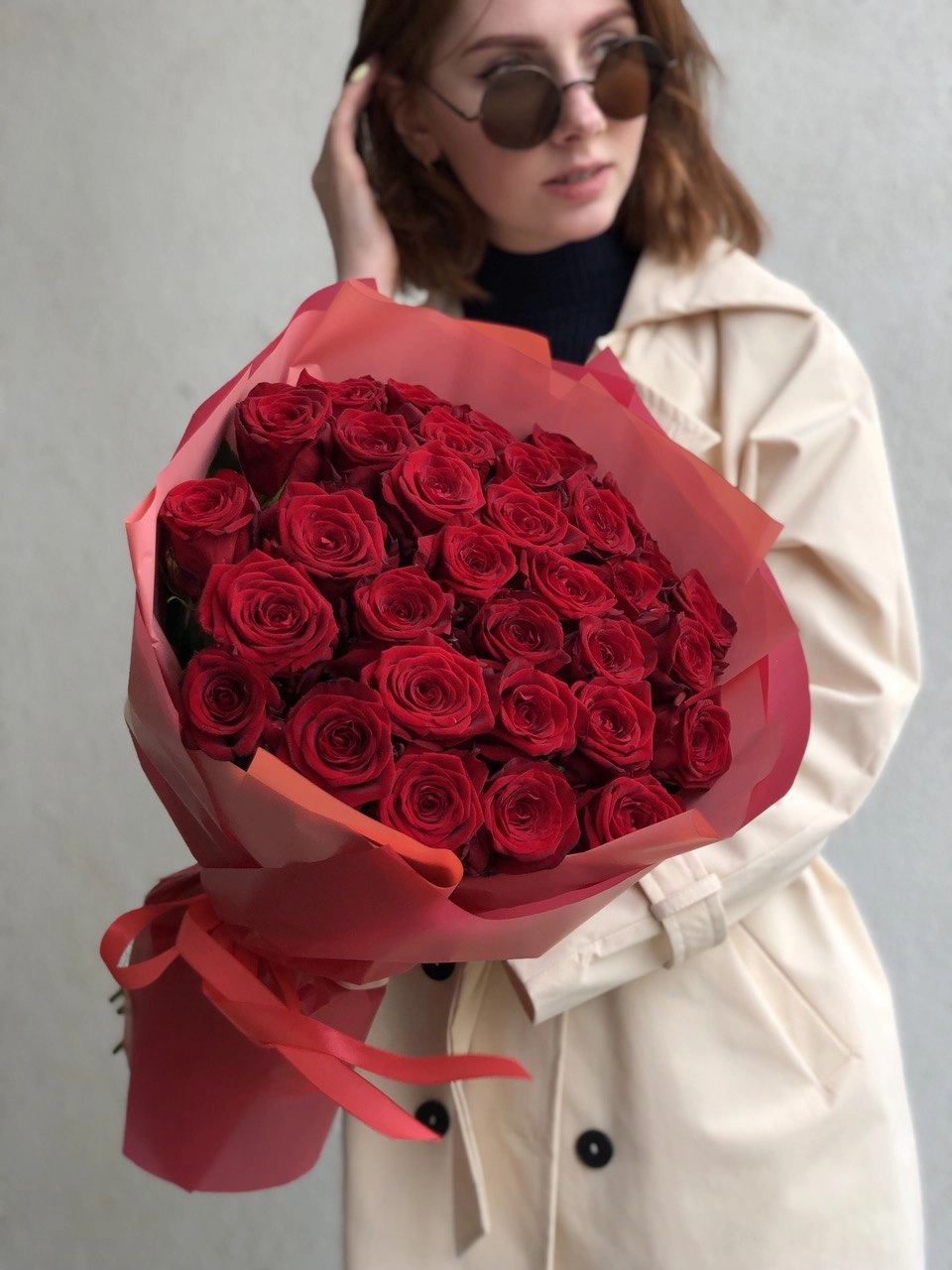 Картинка Букет из 31 розы "Романс" 50  см