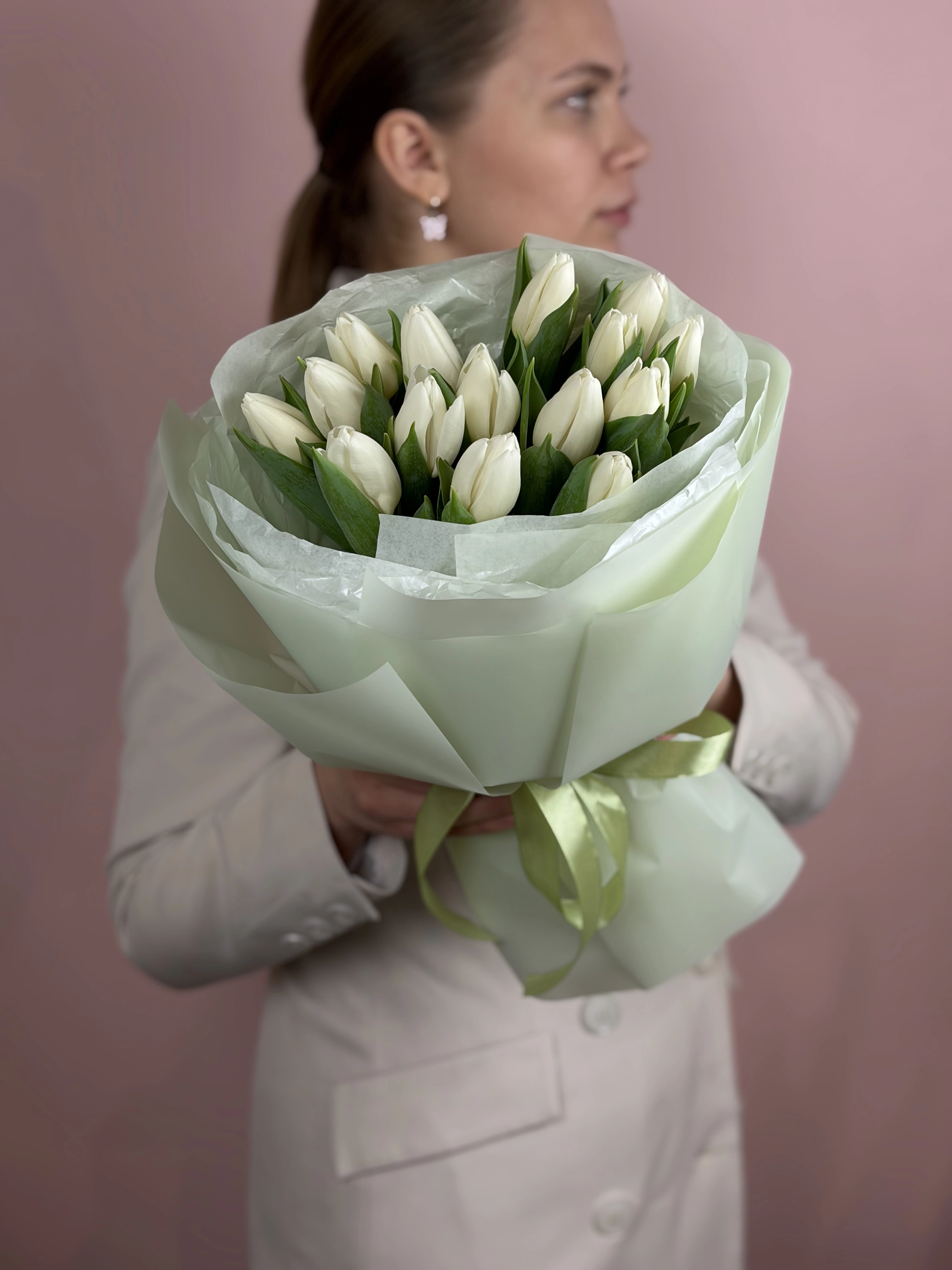 Картинка Букет из 15 тюльпанов "Дыхание Скандинавии"