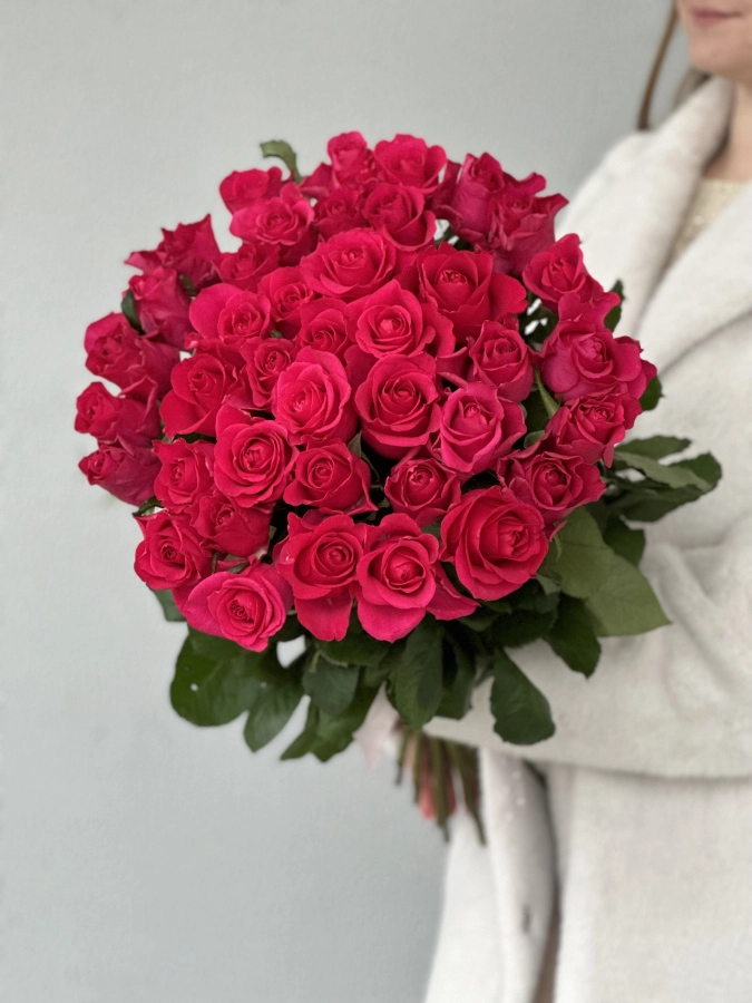 Картинка Букет из 31 розы  "Ренуар" 60 см