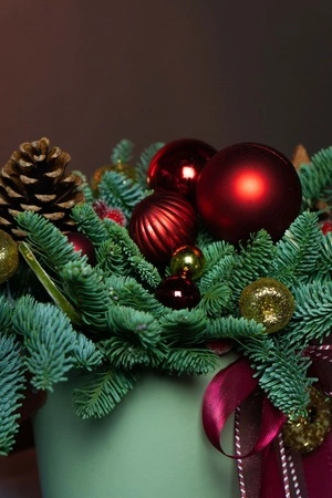 Картинка Рождественская композиция " Классика"