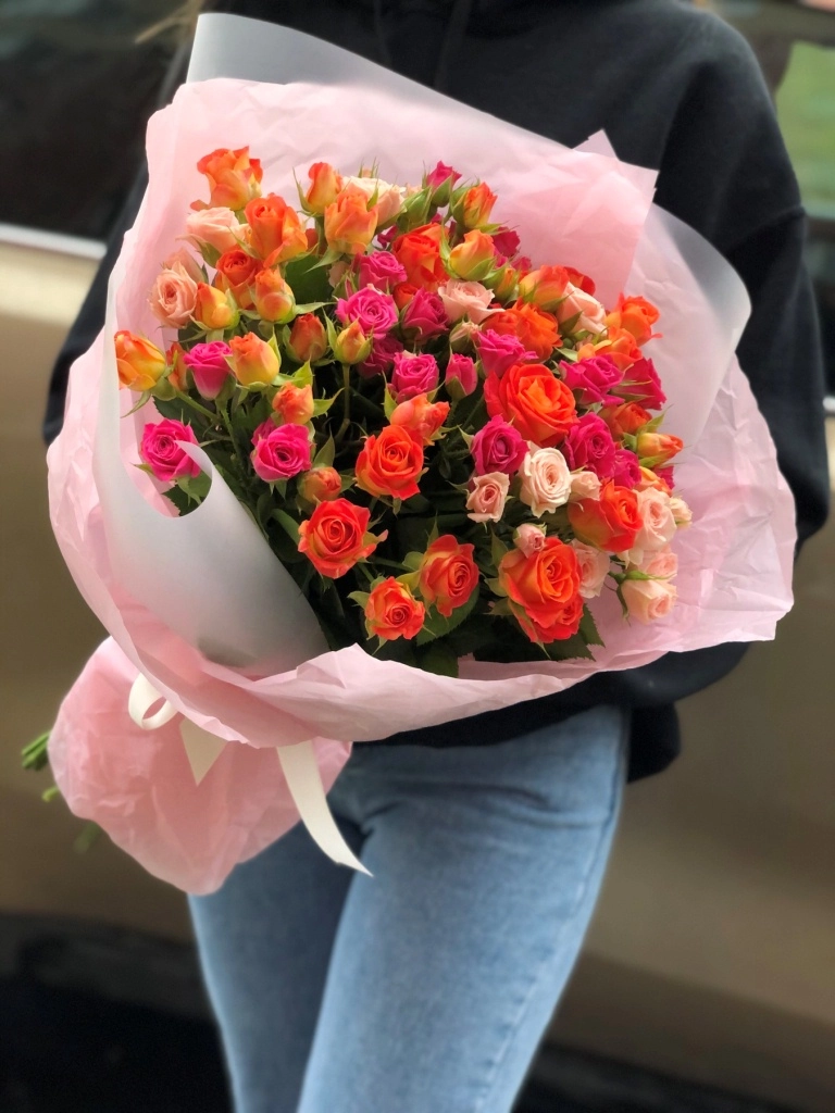 Картинка Букет из 23 роз "Казанова" 40 см