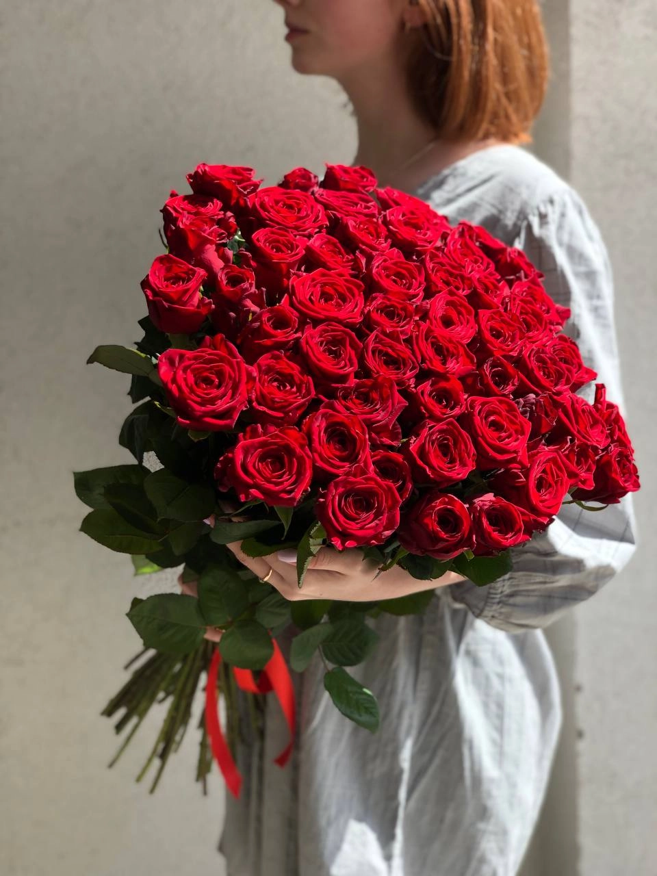 Картинка Букет из 51 розы "Для моей любимой" 60 см