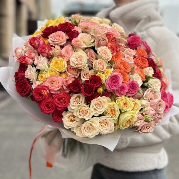 Картинка Роза кустовая Микс Китай