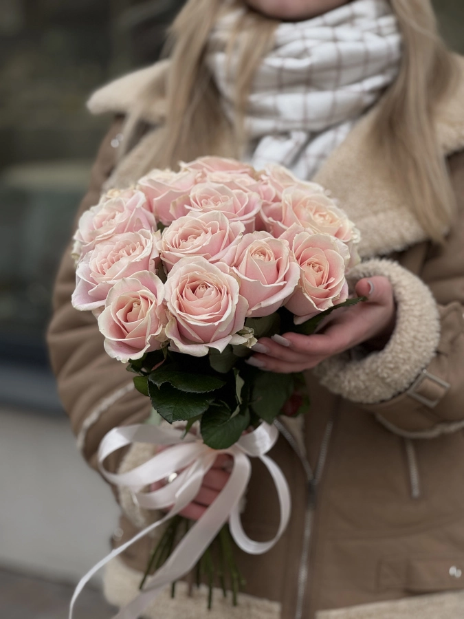 Картинка Букет "Ванильный вечер" из 15 роз 40 см Картинка Букет "Ванильный вечер" из 15 роз 40 см