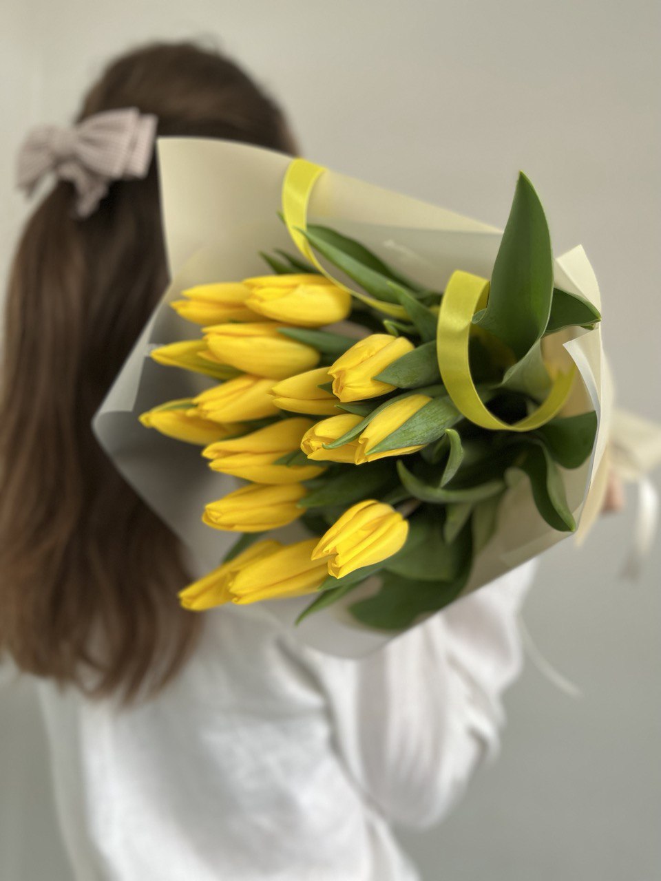 Букет из 15 тюльпанов "Сингапур"