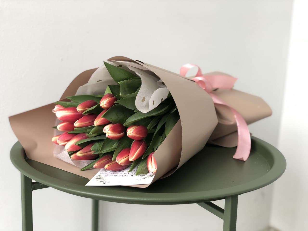 Картинка Букет из 19 тюльпанов "Мари"