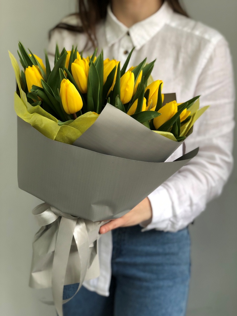 Картинка Букет из 23 тюльпанов "Весна"